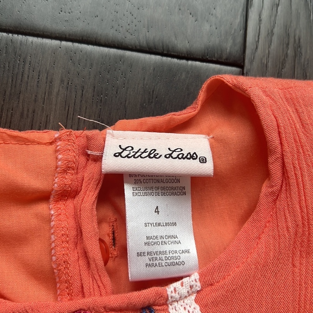 Little lass toddler girl dress tank tops - Picture 12 of 12